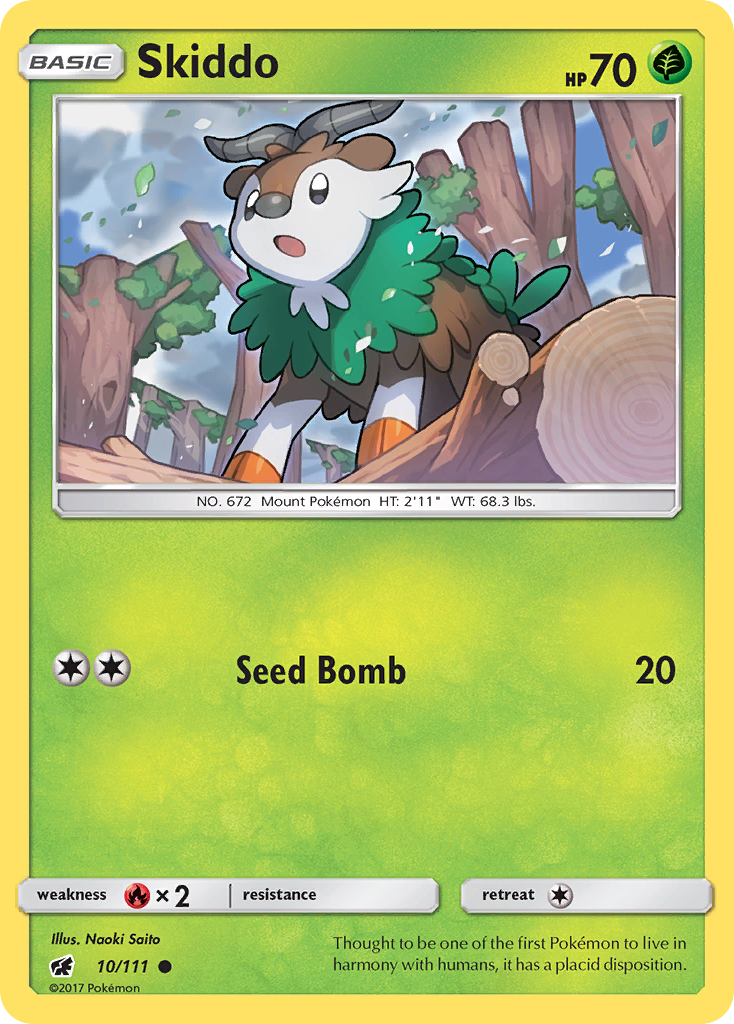 Skiddo (10/111) [Sun & Moon: Crimson Invasion] - The Mythic Store | 24h Order Processing