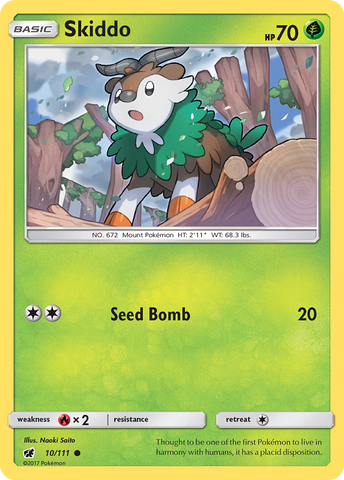 Skiddo (10/111) [Sun & Moon: Crimson Invasion] - The Mythic Store | 24h Order Processing