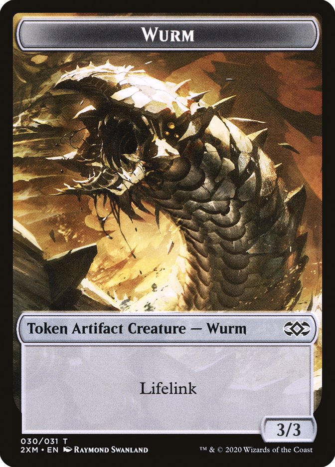 Ooze // Wurm (030) Double-Sided Token [Double Masters Tokens] - The Mythic Store | 24h Order Processing