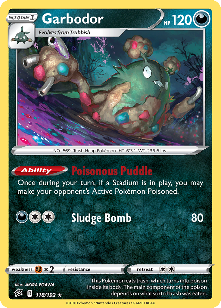 Garbodor (118/192) [Sword & Shield: Rebel Clash] - The Mythic Store | 24h Order Processing