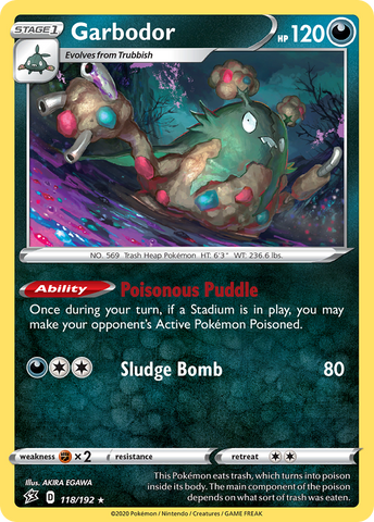 Garbodor (118/192) [Sword & Shield: Rebel Clash] - The Mythic Store | 24h Order Processing