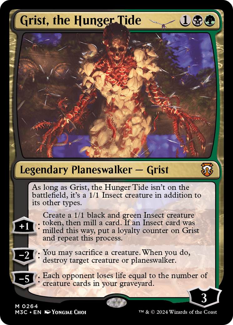 Grist, the Hunger Tide (Ripple Foil) [Modern Horizons 3 Commander] - The Mythic Store | 24h Order Processing