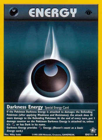 Darkness Energy (104/111) [Neo Genesis 1st Edition] - The Mythic Store | 24h Order Processing