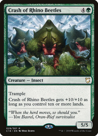 Crash of Rhino Beetles [Commander 2018] - The Mythic Store | 24h Order Processing