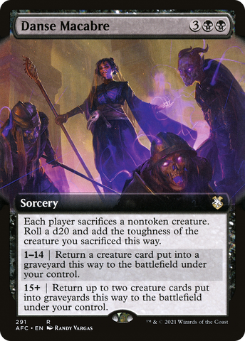 Danse Macabre (Extended Art) [Dungeons & Dragons: Adventures in the Forgotten Realms Commander] - The Mythic Store | 24h Order Processing