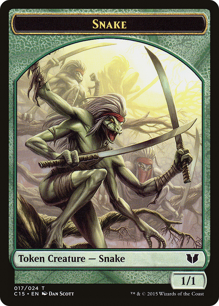 Snake Token (017/024) [Commander 2015 Tokens] - The Mythic Store | 24h Order Processing