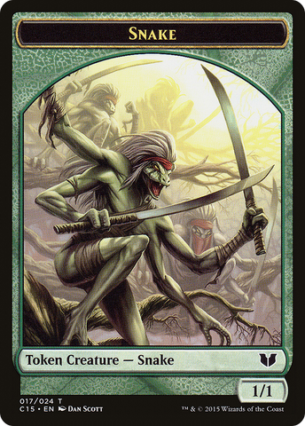 Snake Token (017/024) [Commander 2015 Tokens] - The Mythic Store | 24h Order Processing