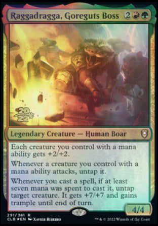 Raggadragga, Goreguts Boss [Commander Legends: Battle for Baldur's Gate Prerelease Promos] - The Mythic Store | 24h Order Processing