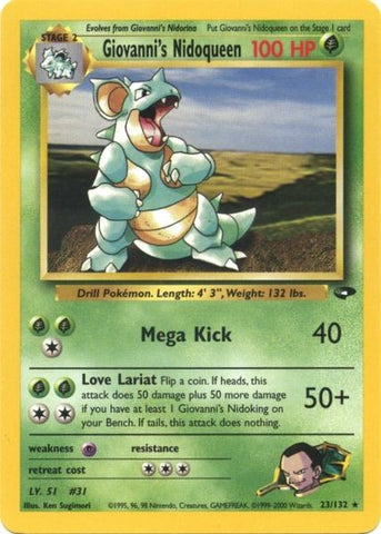 Giovanni's Nidoqueen (23/132) [Gym Challenge Unlimited] - The Mythic Store | 24h Order Processing