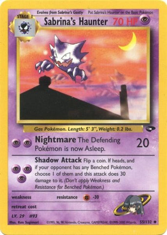 Sabrina's Haunter (55/132) [Gym Challenge Unlimited] - The Mythic Store | 24h Order Processing