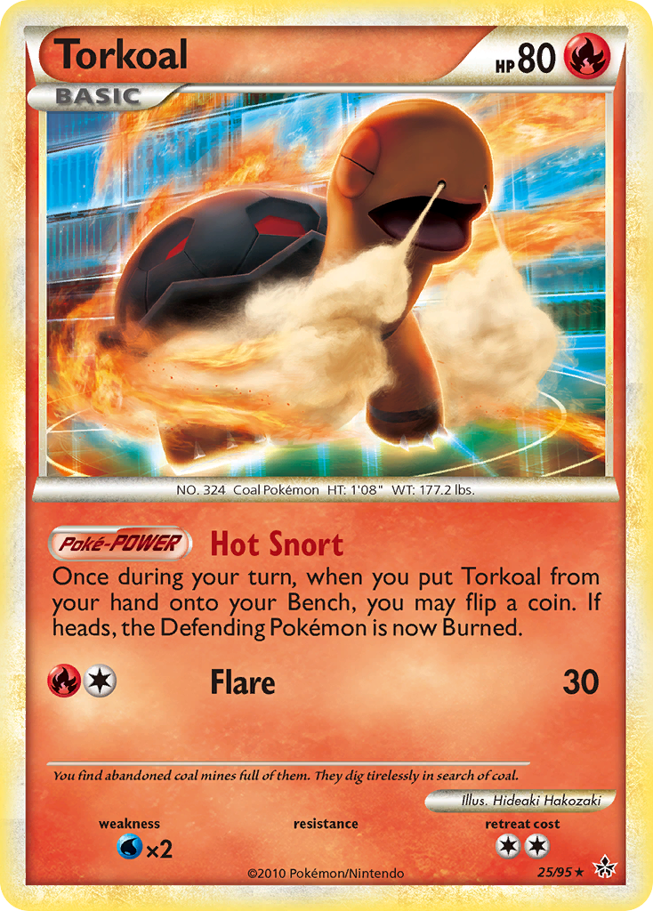 Torkoal (25/95) [HeartGold & SoulSilver: Unleashed] - The Mythic Store | 24h Order Processing