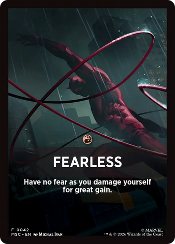 Fearless Theme Card [Marvel Super Heroes Commander] - The Mythic Store | 24h Order Processing