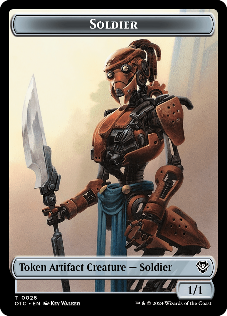 Drake // Soldier (0026) Double-Sided Token [Outlaws of Thunder Junction Commander Tokens] - The Mythic Store | 24h Order Processing