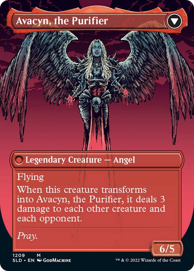 Archangel Avacyn // Avacyn, the Purifier (Display Commander) (Borderless) [Secret Lair: From Cute to Brute] - The Mythic Store | 24h Order Processing