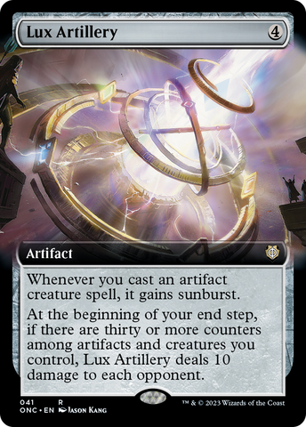 Lux Artillery (Extended Art) [Phyrexia: All Will Be One Commander] - The Mythic Store | 24h Order Processing