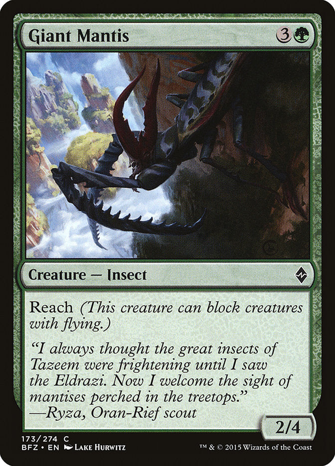 Giant Mantis [Battle for Zendikar] - The Mythic Store | 24h Order Processing