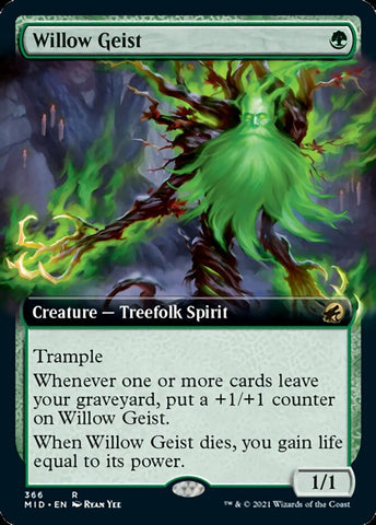 Willow Geist (Extended Art) [Innistrad: Midnight Hunt] - The Mythic Store | 24h Order Processing
