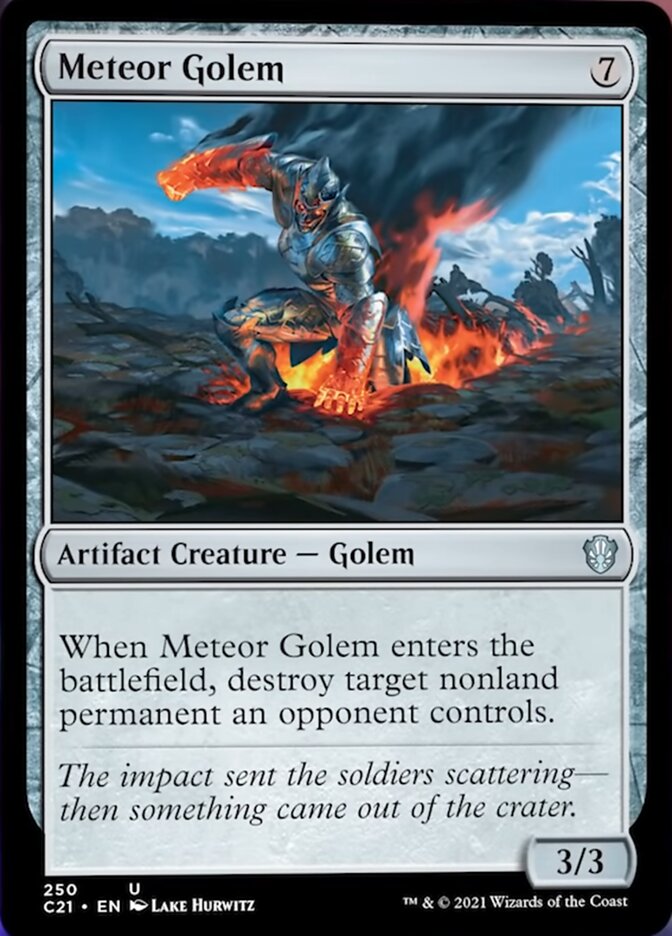 Meteor Golem [Commander 2021] - The Mythic Store | 24h Order Processing