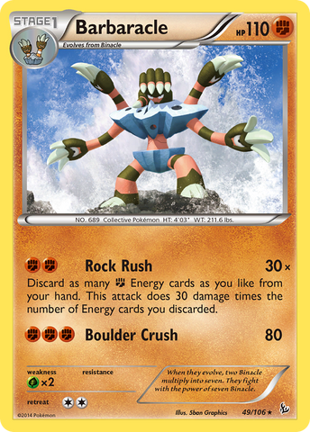 Barbaracle (49/106) [XY: Flashfire] - The Mythic Store | 24h Order Processing