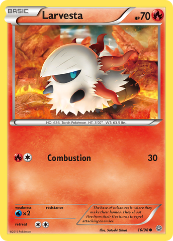 Larvesta (16/98) [XY: Ancient Origins] - The Mythic Store | 24h Order Processing
