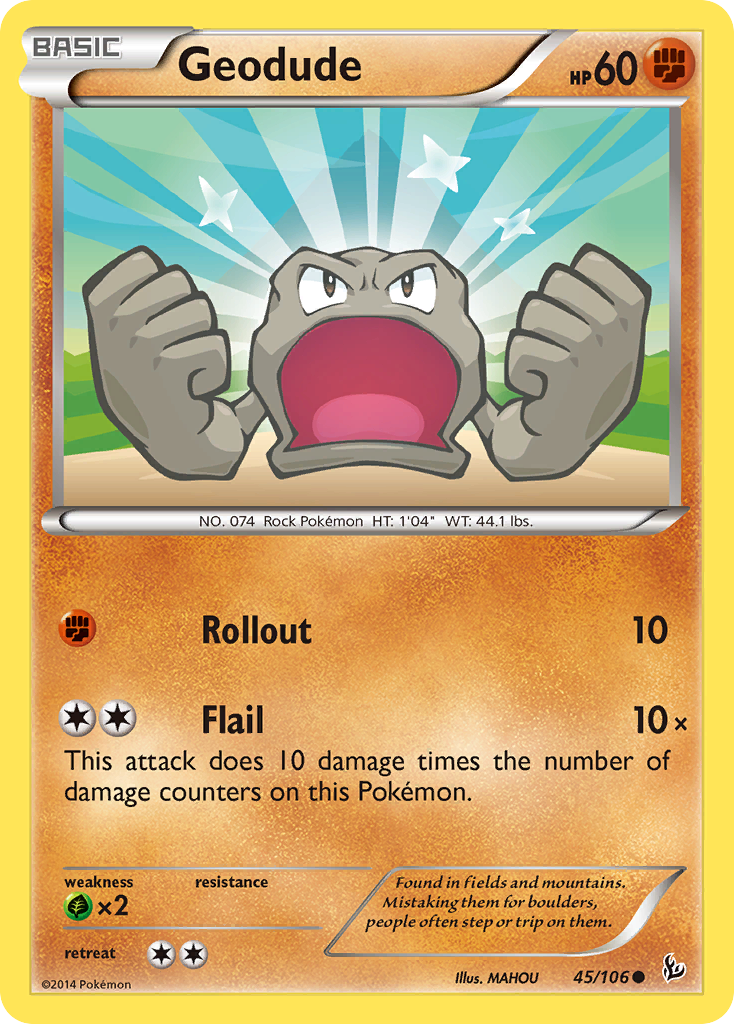 Geodude (45/106) [XY: Flashfire] - The Mythic Store | 24h Order Processing