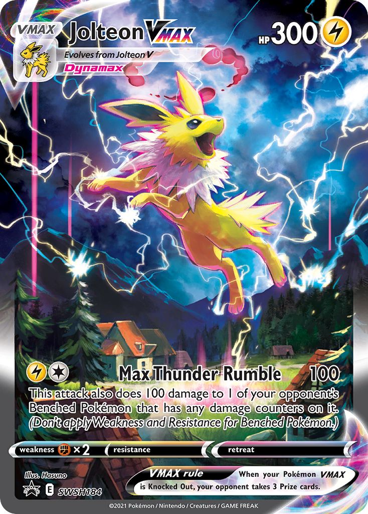 Jolteon VMAX (SWSH184) (Jumbo Card) [Sword & Shield: Black Star Promos] - The Mythic Store | 24h Order Processing
