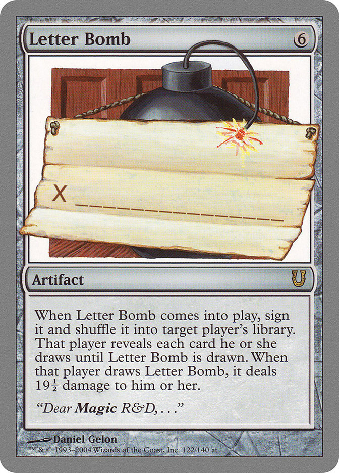 Letter Bomb [Unhinged] - The Mythic Store | 24h Order Processing