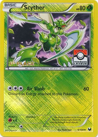 Scyther (4/108) (League Promo 1st Place) [Black & White: Dark Explorers] - The Mythic Store | 24h Order Processing