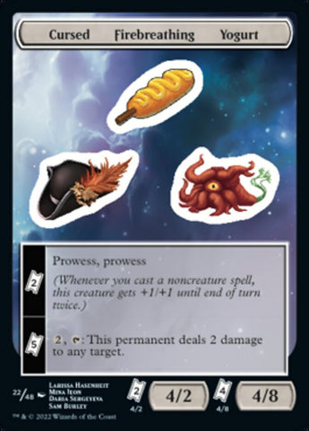 Cursed Firebreathing Yogurt [Unfinity Stickers] - The Mythic Store | 24h Order Processing
