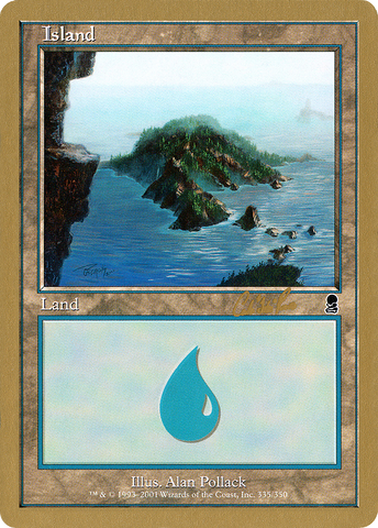 Island (cr335) (Carlos Romao) [World Championship Decks 2002] - The Mythic Store | 24h Order Processing