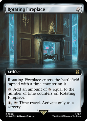 Rotating Fireplace (Extended Art) (Surge Foil) [Doctor Who] - The Mythic Store | 24h Order Processing