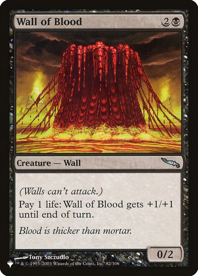Wall of Blood [The List] - The Mythic Store | 24h Order Processing