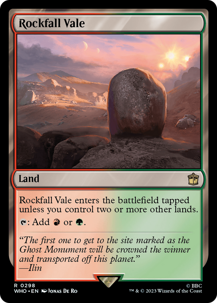 Rockfall Vale [Doctor Who] - The Mythic Store | 24h Order Processing