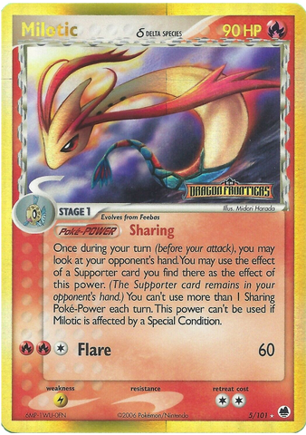 Milotic (5/101) (Delta Species) (Stamped) [EX: Dragon Frontiers] - The Mythic Store | 24h Order Processing