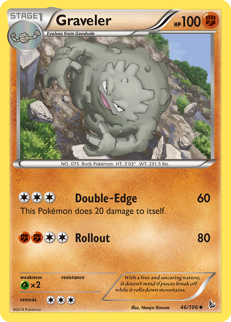 Graveler (46/106) [XY: Flashfire] - The Mythic Store | 24h Order Processing