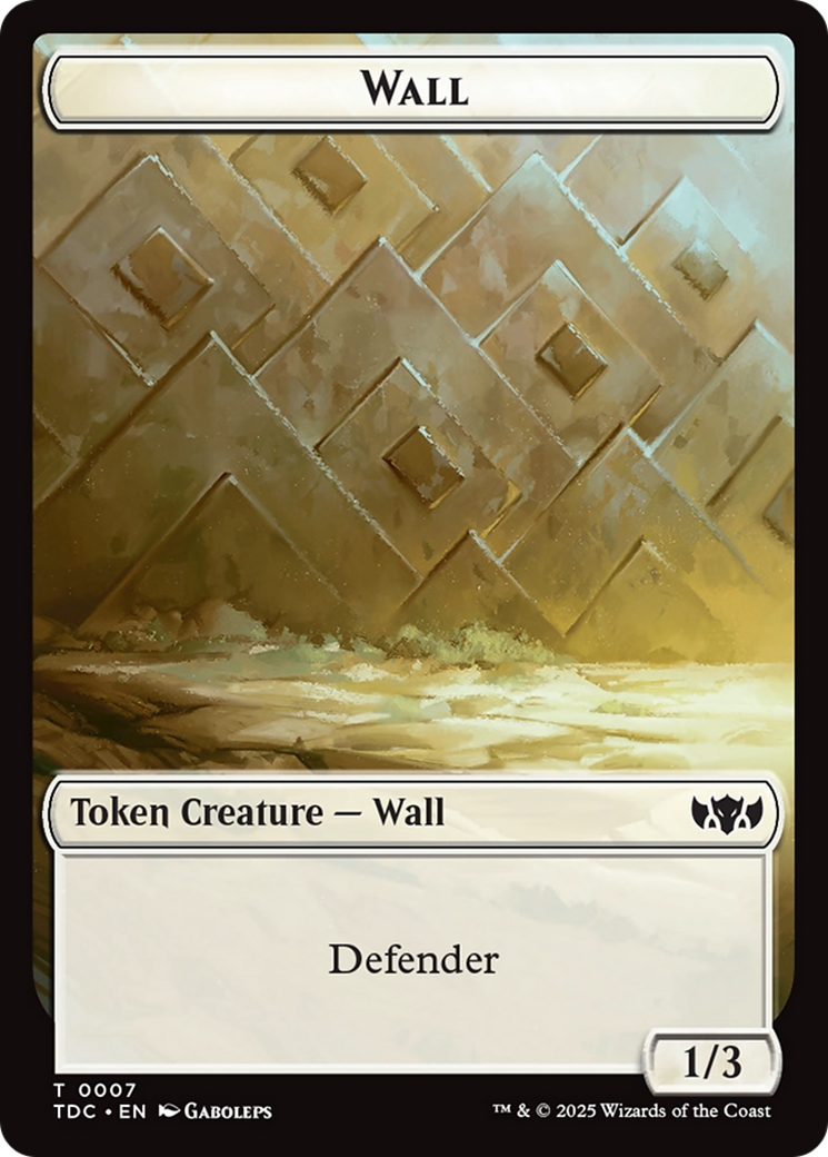 Insect (0023) // Wall Double-Sided Token [Tarkir: Dragonstorm Commander Tokens] - The Mythic Store | 24h Order Processing