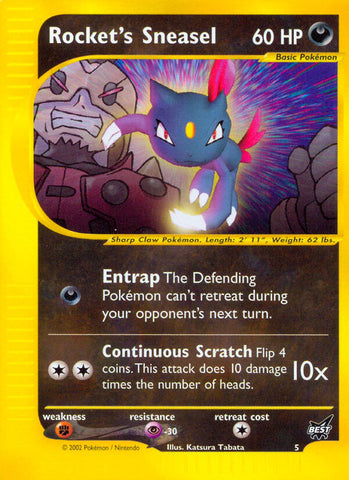 Rocket's Sneasel (5) [Best of Promos] - The Mythic Store | 24h Order Processing
