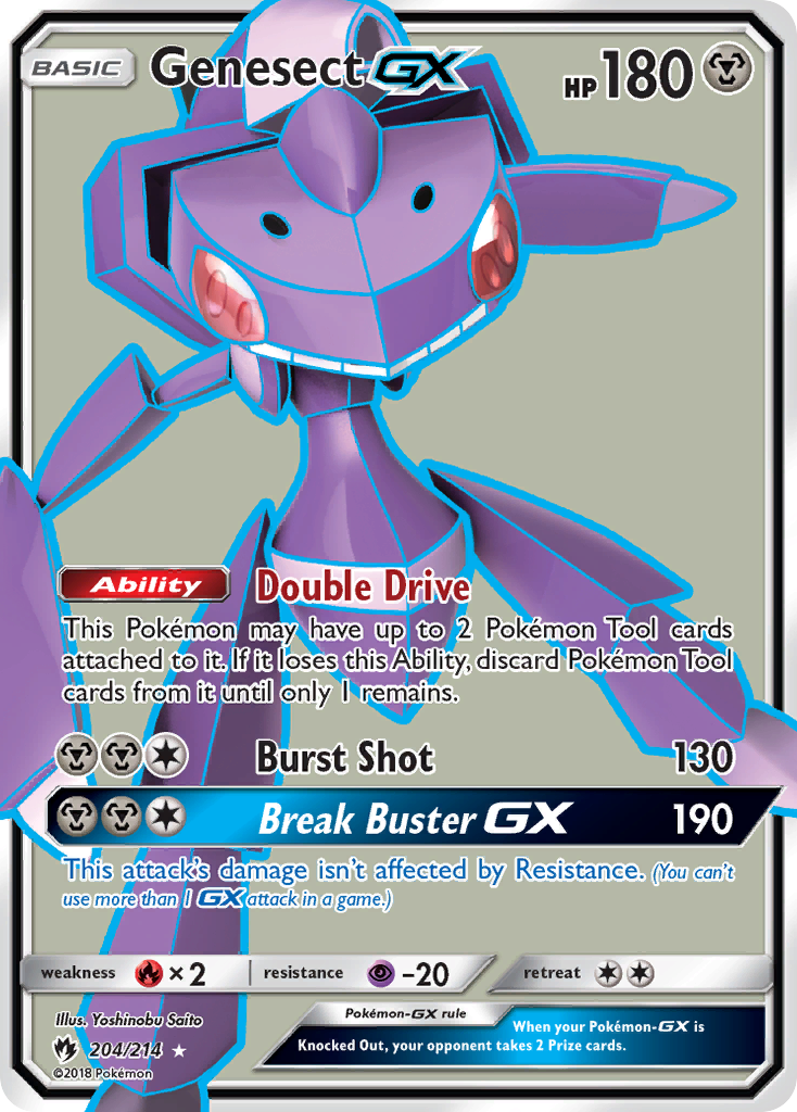Genesect GX (204/214) [Sun & Moon: Lost Thunder] - The Mythic Store | 24h Order Processing