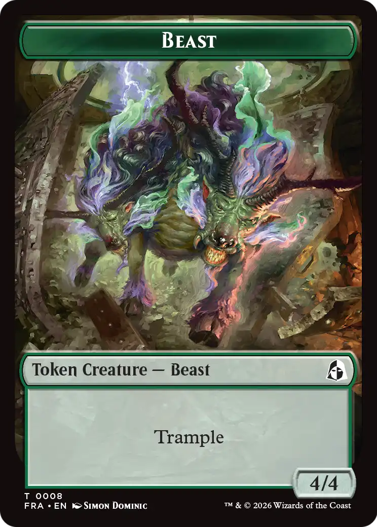 Forest Tentacle // Beast Double-Sided Token [Reality Fracture Tokens] - The Mythic Store | 24h Order Processing