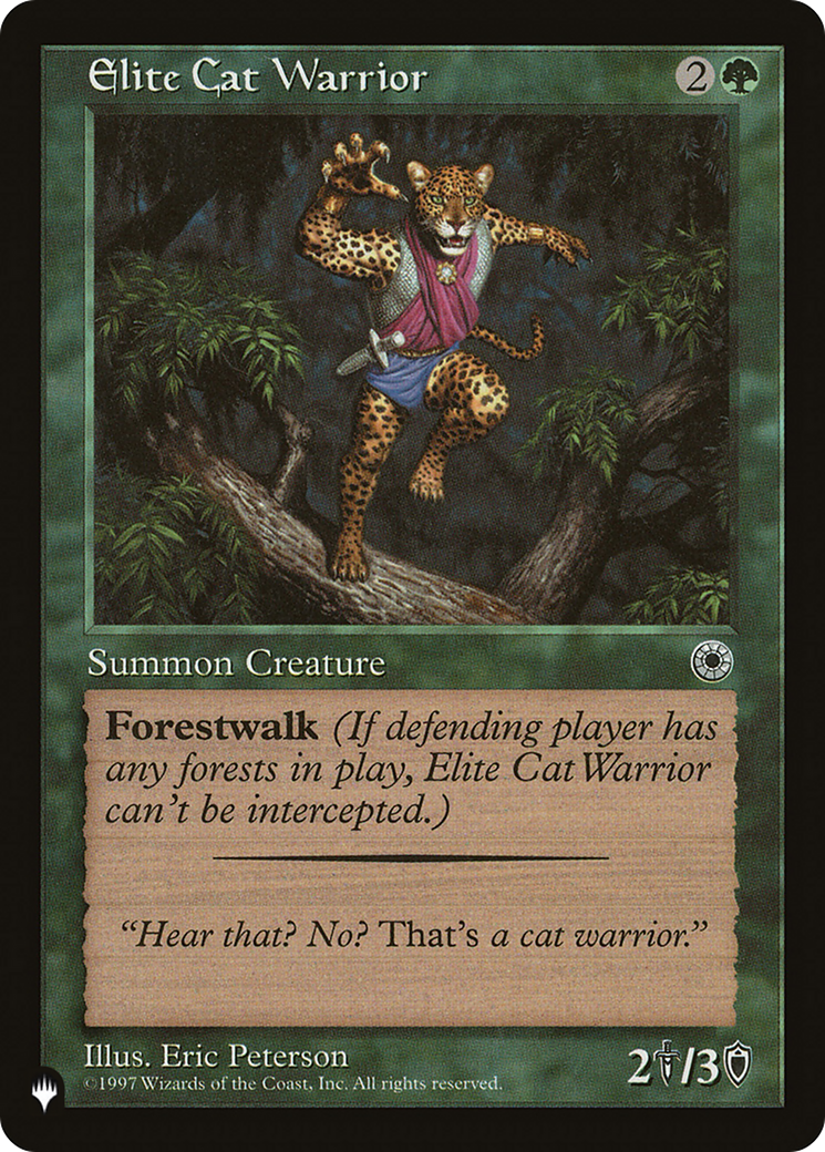 Elite Cat Warrior (Flavor Text) [The List] - The Mythic Store | 24h Order Processing