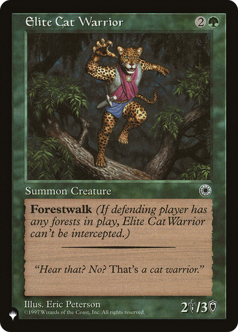 Elite Cat Warrior (Flavor Text) [The List] - The Mythic Store | 24h Order Processing