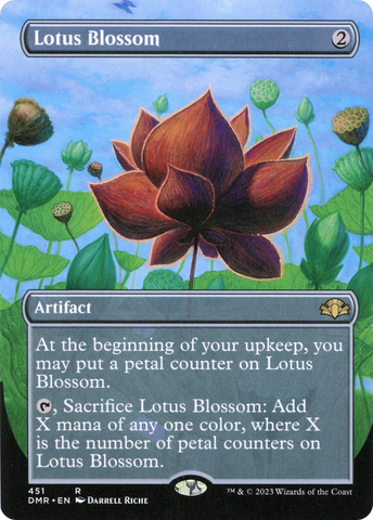 Lotus Blossom (Borderless Alternate Art) [Dominaria Remastered] - The Mythic Store | 24h Order Processing