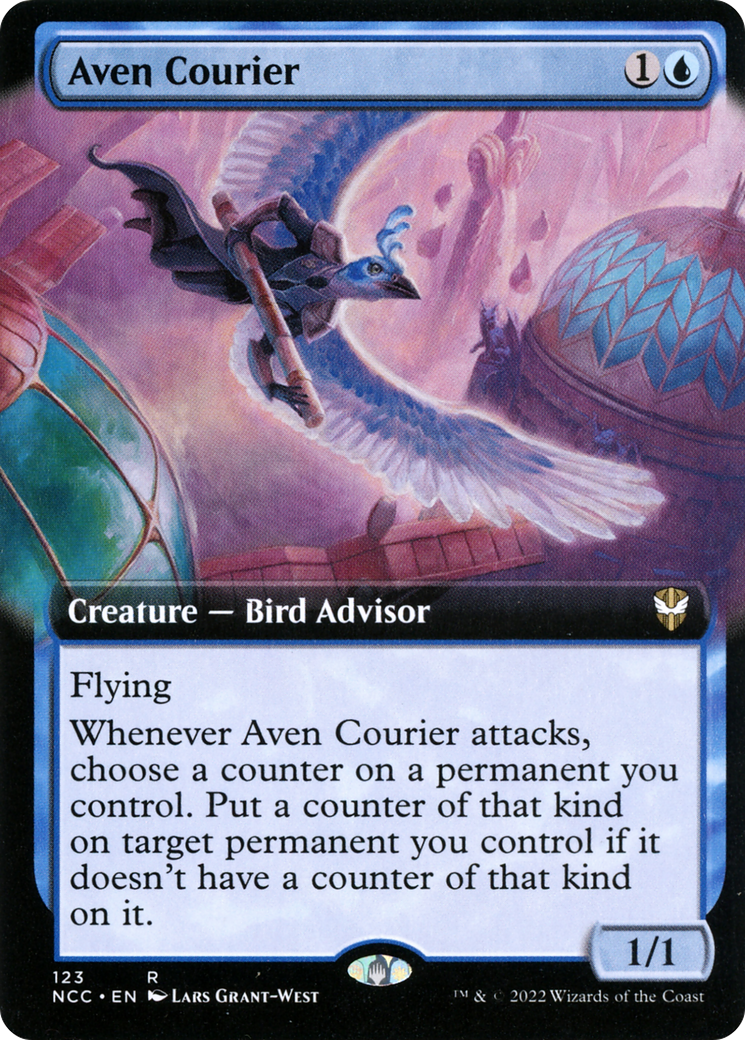 Aven Courier (Extended Art) [Streets of New Capenna Commander] - The Mythic Store | 24h Order Processing