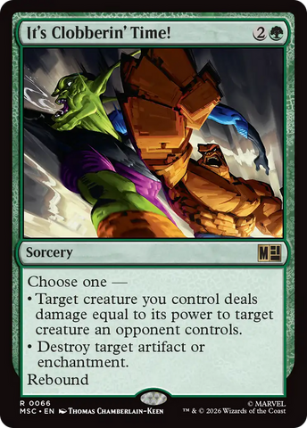 It's Clobberin' Time! (Surge Foil) [Marvel Super Heroes Commander] - The Mythic Store | 24h Order Processing