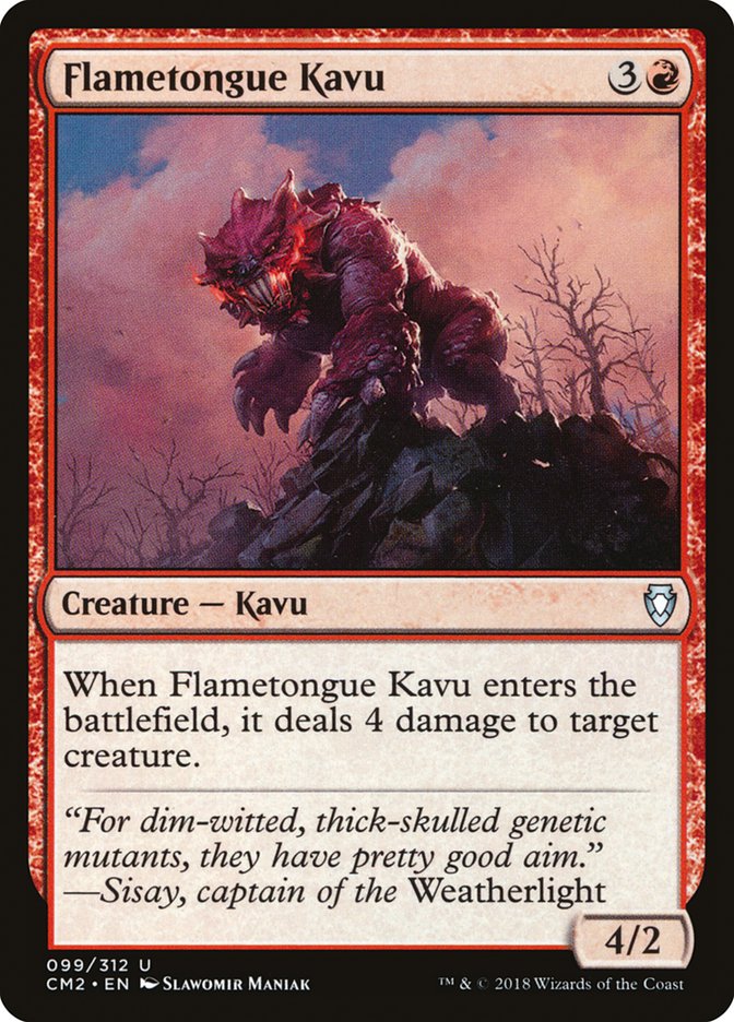 Flametongue Kavu [Commander Anthology Volume II] - The Mythic Store | 24h Order Processing