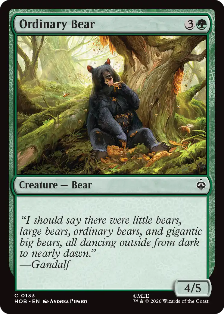 Ordinary Bear [The Hobbit] - The Mythic Store | 24h Order Processing
