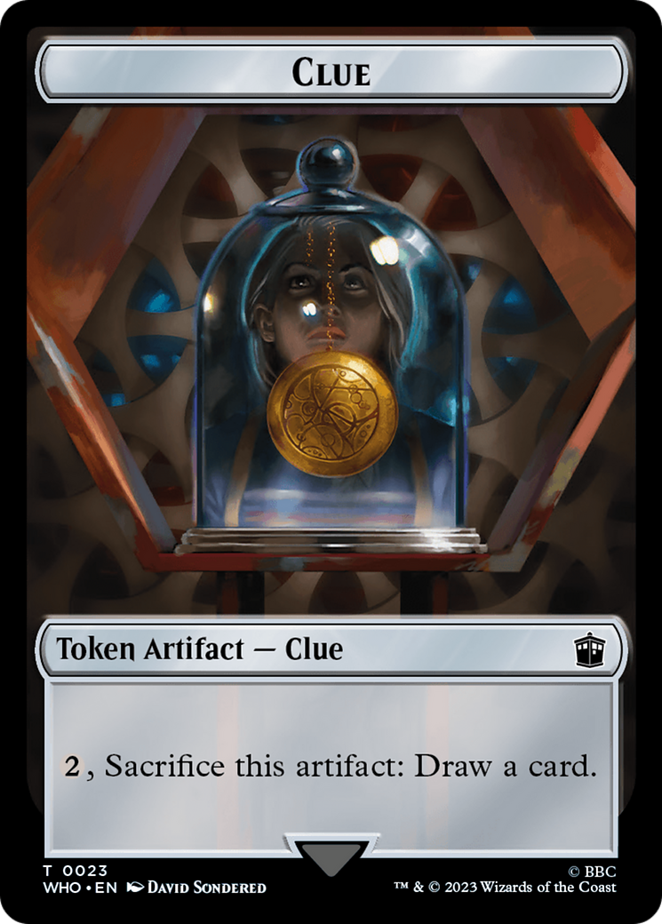Copy // Clue (0023) Double-Sided Token [Doctor Who Tokens] - The Mythic Store | 24h Order Processing