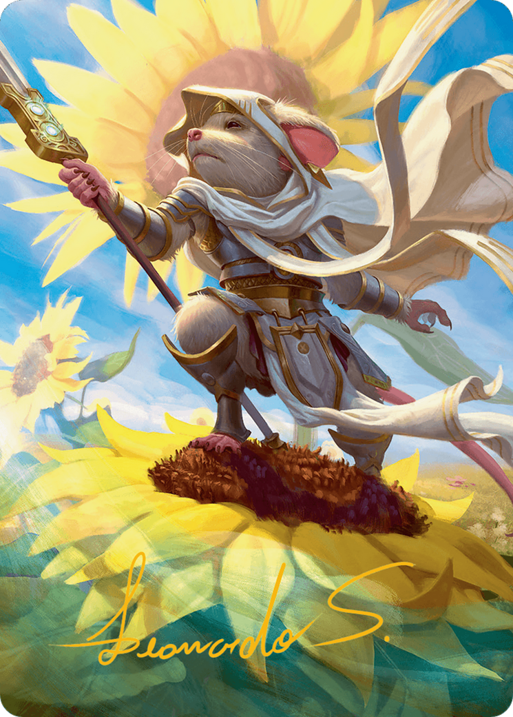 Elspeth, Sun's Champion Art Card (Gold-Stamped Signature) [Bloomburrow Art Series] - The Mythic Store | 24h Order Processing