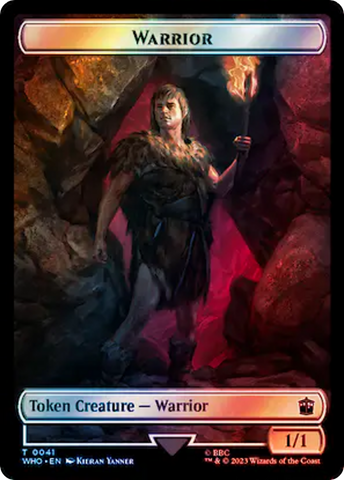 Warrior // Food (0058) Double-Sided Token (Surge Foil) [Doctor Who Tokens] - The Mythic Store | 24h Order Processing