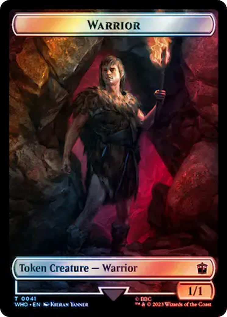 Warrior // Clue (0053) Double-Sided Token (Surge Foil) [Doctor Who Tokens] - The Mythic Store | 24h Order Processing